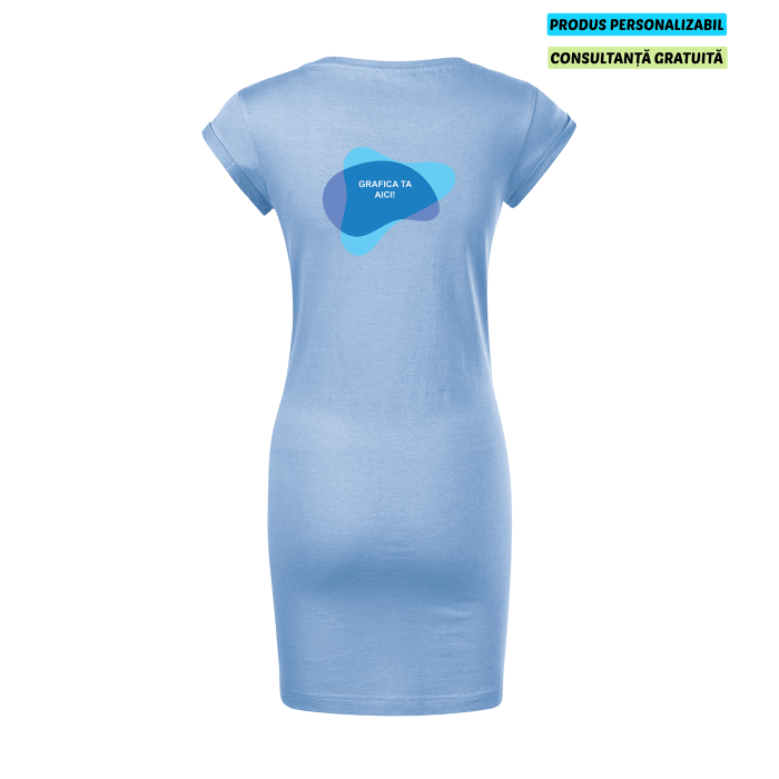 Malfini Rochie Dama Albastru deschis Freedom Personalizata