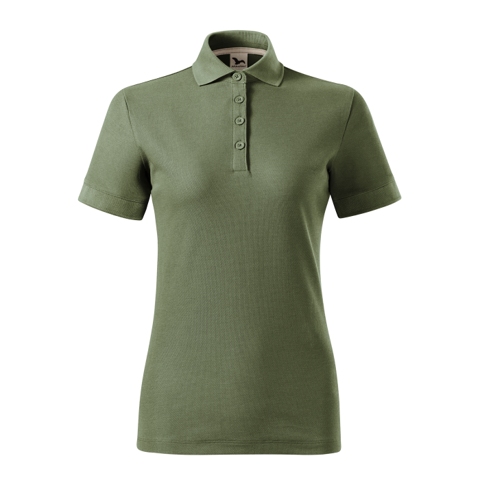 Malfini Tricou Polo Dama Verde kaki Prime Bumbac Organic