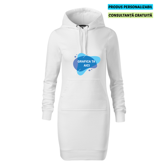 Malfini Rochie Hanorac Dama Alb Personalizata