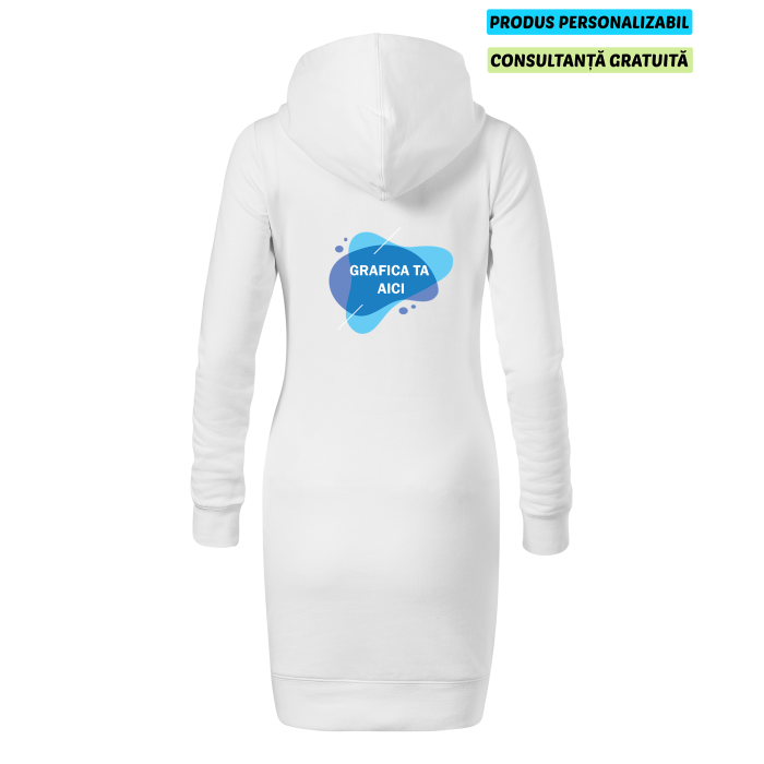 Malfini Rochie Hanorac Dama Alb Personalizata