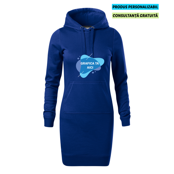 Malfini Rochie Hanorac Dama Albastru regal Personalizata