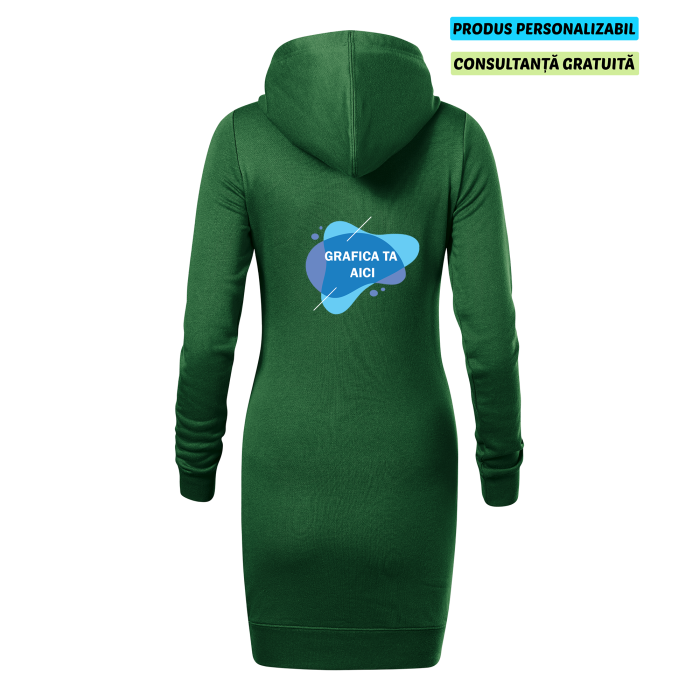 Malfini Rochie Hanorac Dama Verde inchis Personalizata