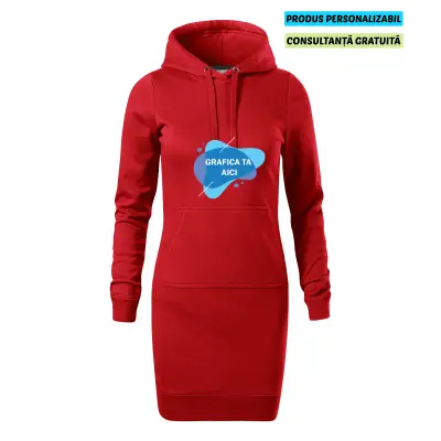 Malfini Rochie Hanorac Dama Rosu Personalizata