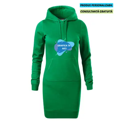 Malfini Rochie Hanorac Dama Verde Personalizata