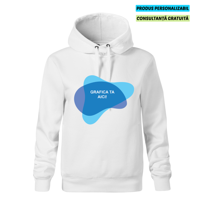 Malfini Hanorac Dama Alb MOON Personalizat