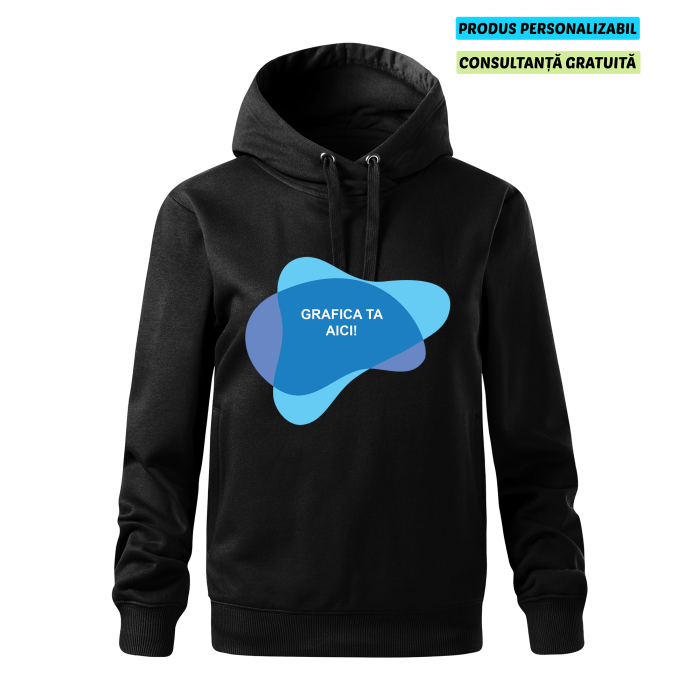 Malfini Hanorac Dama Negru MOON Personalizat