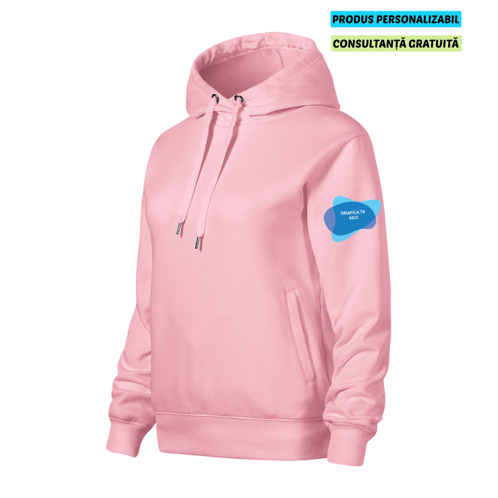 Malfini Hanorac Dama Roz MOON Personalizat