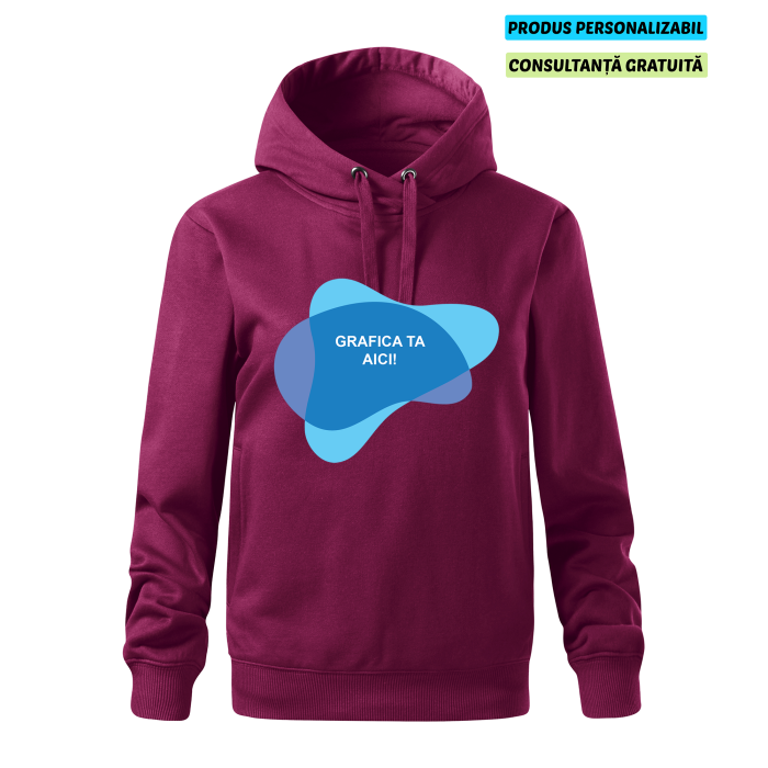 Malfini Hanorac Dama Pruna MOON Personalizat