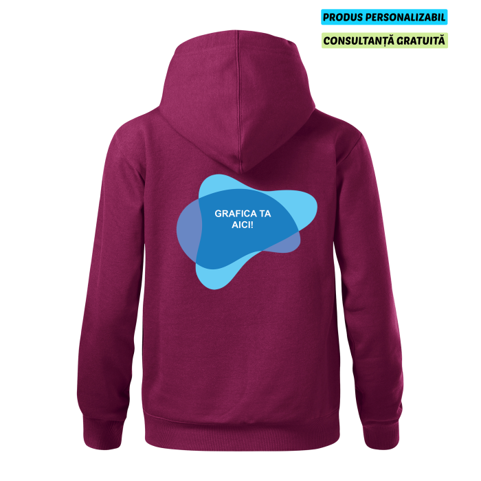 Malfini Hanorac Dama Pruna MOON Personalizat