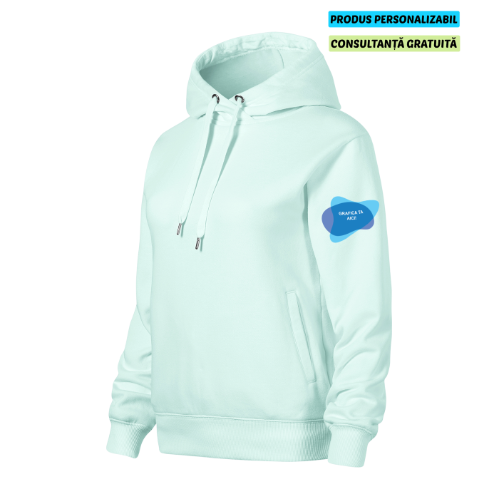 Malfini Hanorac Dama Verde frost MOON Personalizat