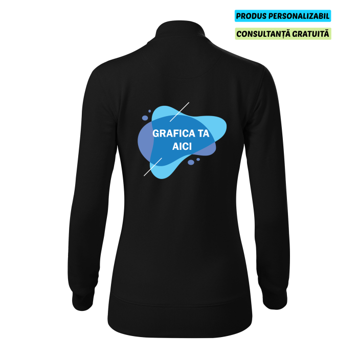 Malfini Bomber Dama Negru Personalizat