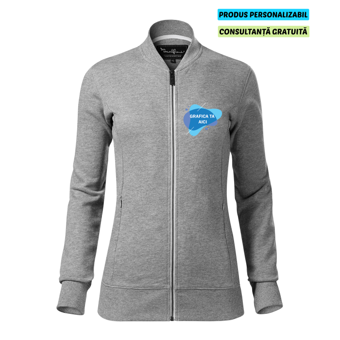 Malfini Bomber Dama Gri Personalizat
