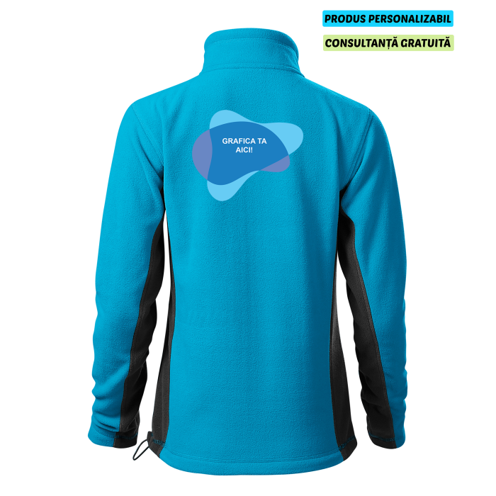 Malfini Jacheta Fleece Dama Turcoaz Frosty Personalizata