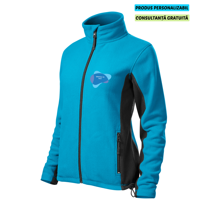 Malfini Jacheta Fleece Dama Turcoaz Frosty Personalizata