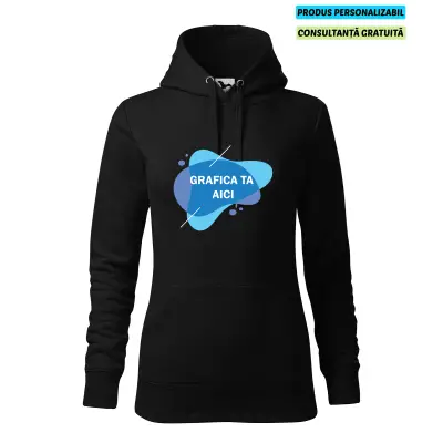 Malfini Hanorac Dama Negru Personalizat