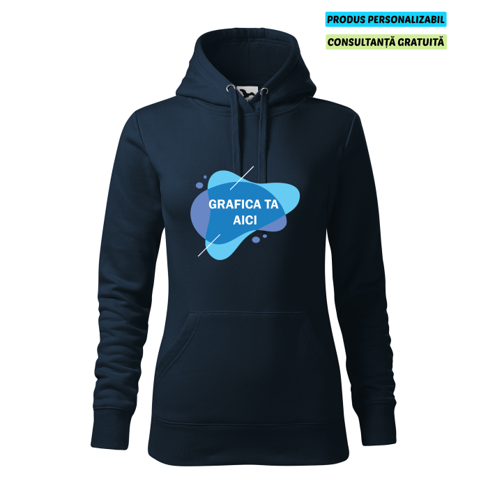 Malfini Hanorac Dama Bleumarine Personalizat