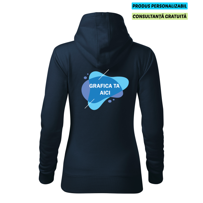 Malfini Hanorac Dama Bleumarine Personalizat