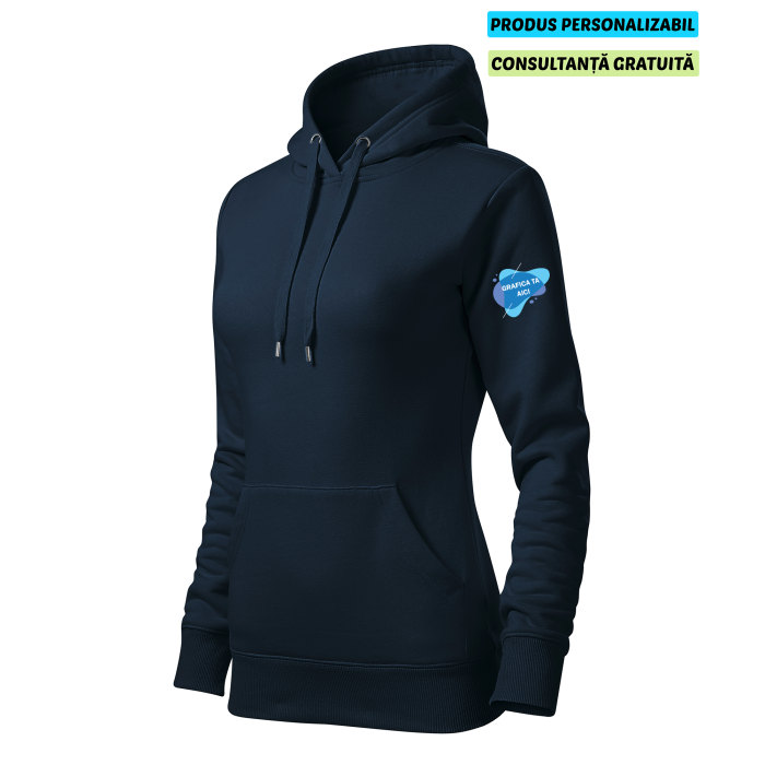 Malfini Hanorac Dama Bleumarine Personalizat