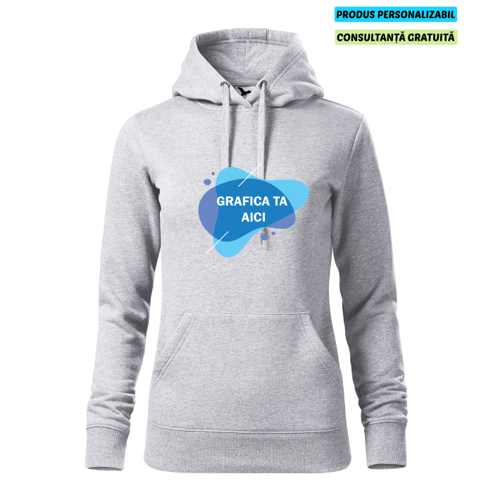 Malfini Hanorac Dama Gri deschis Personalizat