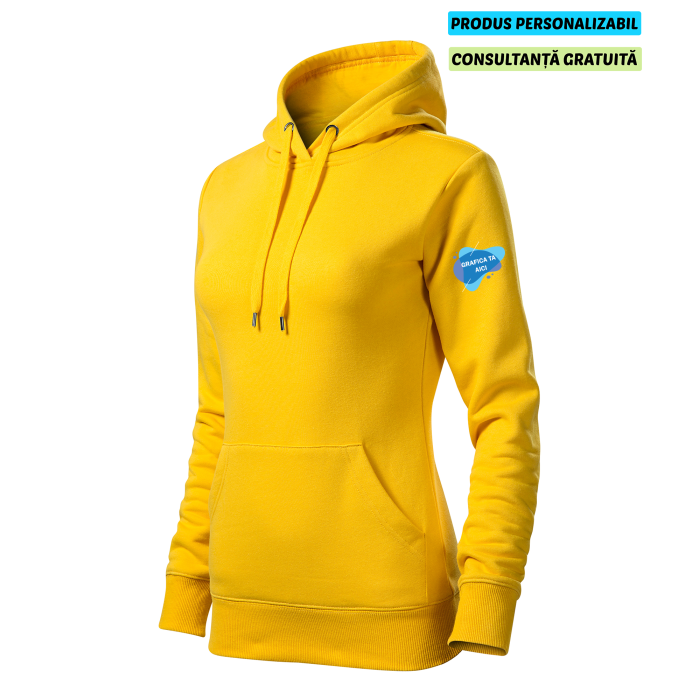 Malfini Hanorac Dama Galben Personalizat Malfini Hanorac Dama Galben Personalizat