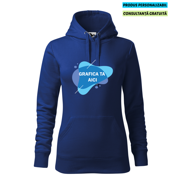 Malfini Hanorac Dama Albastru regal Personalizat
