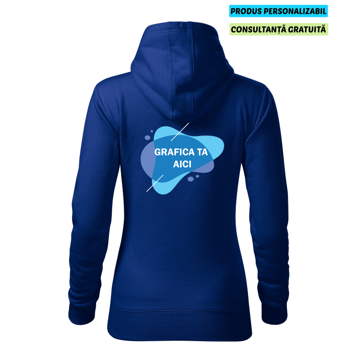 Malfini Hanorac Dama Albastru regal Personalizat