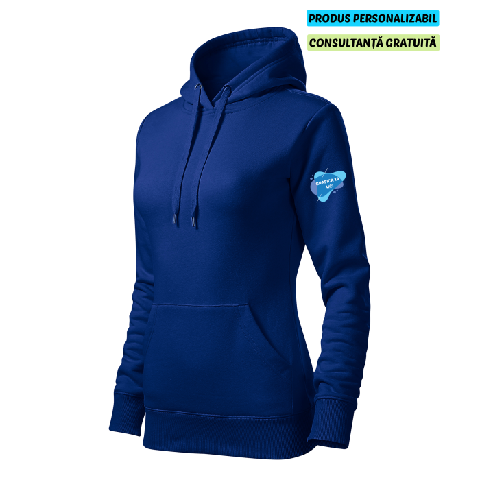 Malfini Hanorac Dama Albastru regal Personalizat
