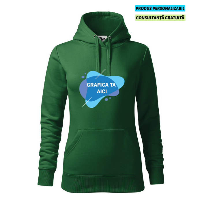 Malfini Hanorac Dama Verde inchis Personalizat Malfini Hanorac Dama Verde inchis Personalizat