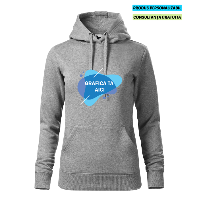 Malfini Hanorac Dama Gri inchis Personalizat