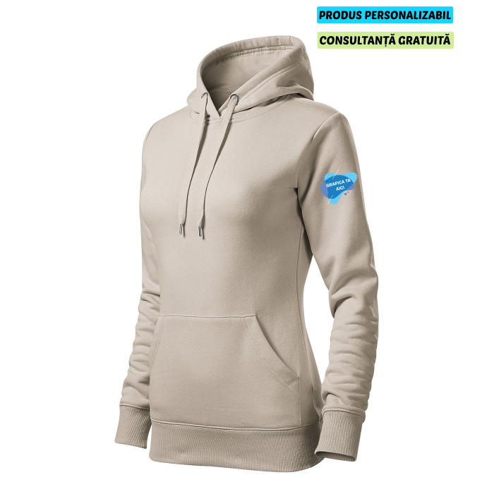 Malfini Hanorac Dama Gri ice Personalizat