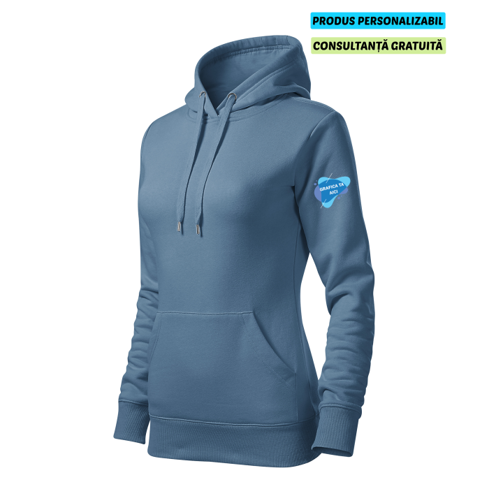 Malfini Hanorac Dama Denim Personalizat