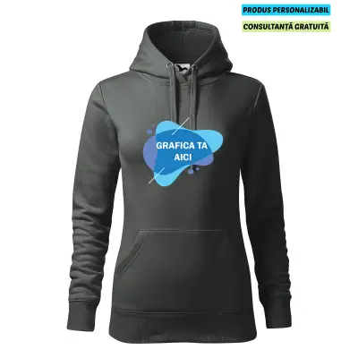 Malfini Hanorac Dama Antracit Personalizat