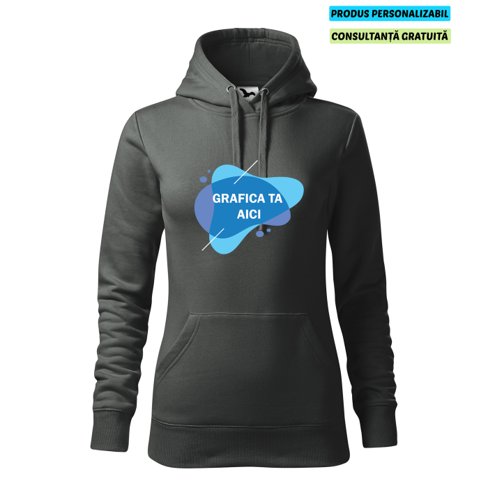 Malfini Hanorac Dama Antracit Personalizat Malfini Hanorac Dama Antracit Personalizat