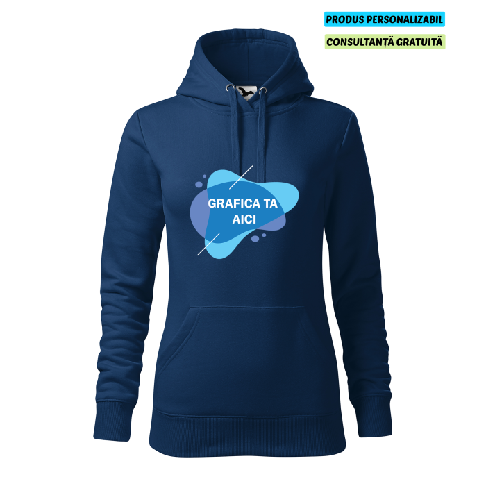 Malfini Hanorac Dama Albastru inchis Personalizat