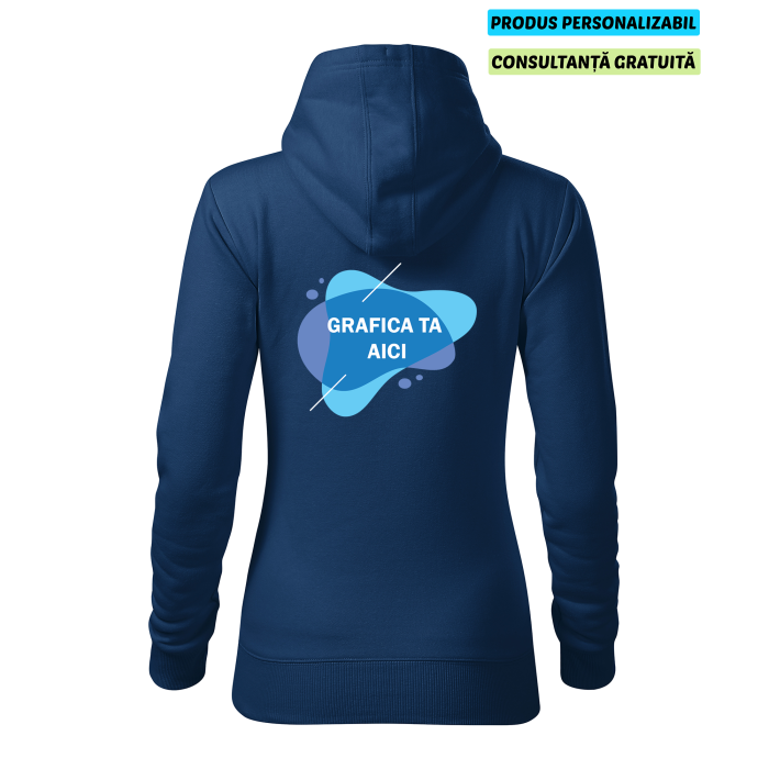 Malfini Hanorac Dama Albastru inchis Personalizat