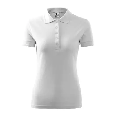 Malfini Tricou Polo Dama Alb Regular