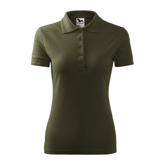 Malfini Tricou Polo Dama Verde militar Regular