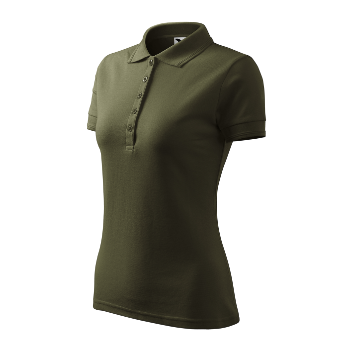 Malfini Tricou Polo Dama Verde militar Regular