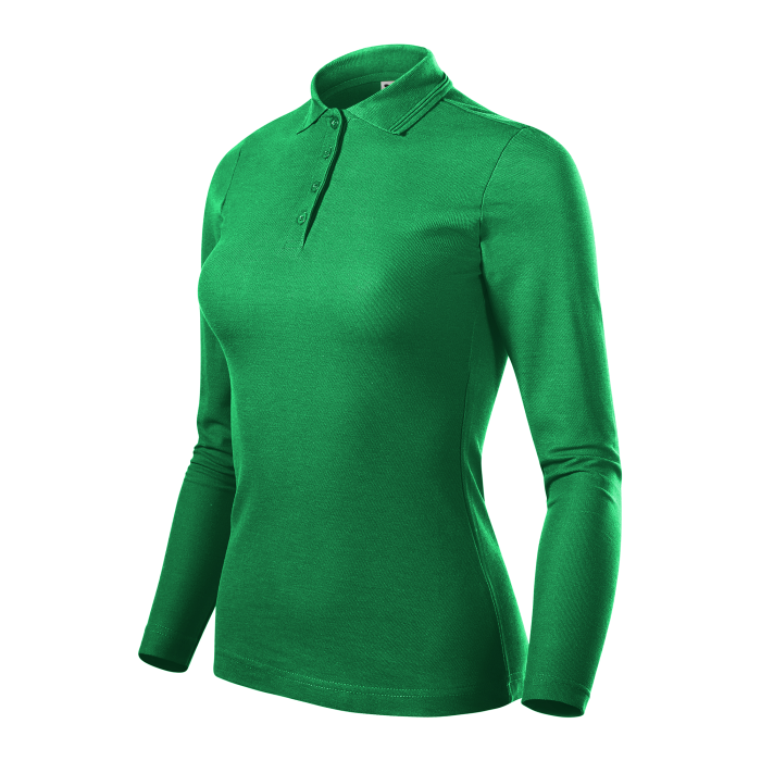 Malfini Tricou Polo Maneca lunga Dama Verde Regular Malfini Tricou Polo Maneca lunga Dama Verde Regular