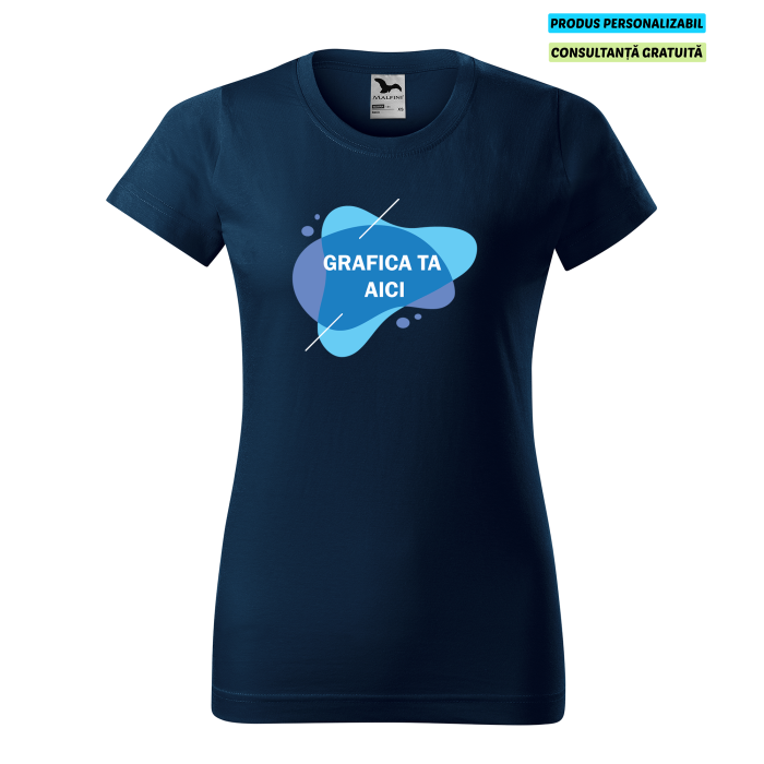Malfini Tricou Dama Bleumarine Personalizat