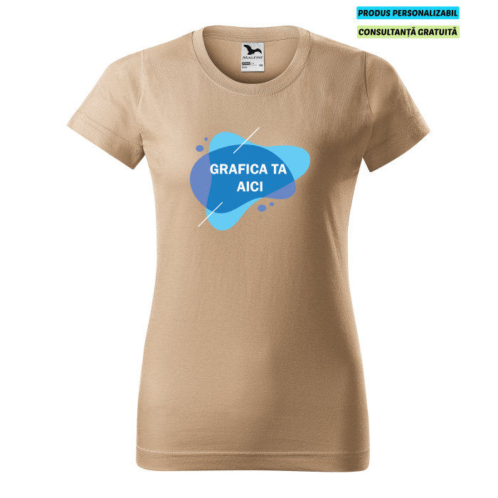 Malfini Tricou Dama Bej Personalizat