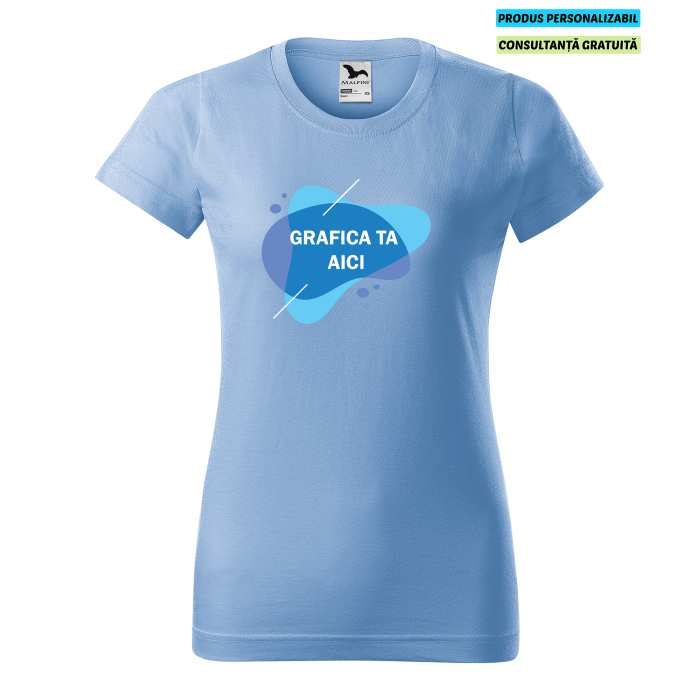 Malfini Tricou Dama Bleu Personalizat
