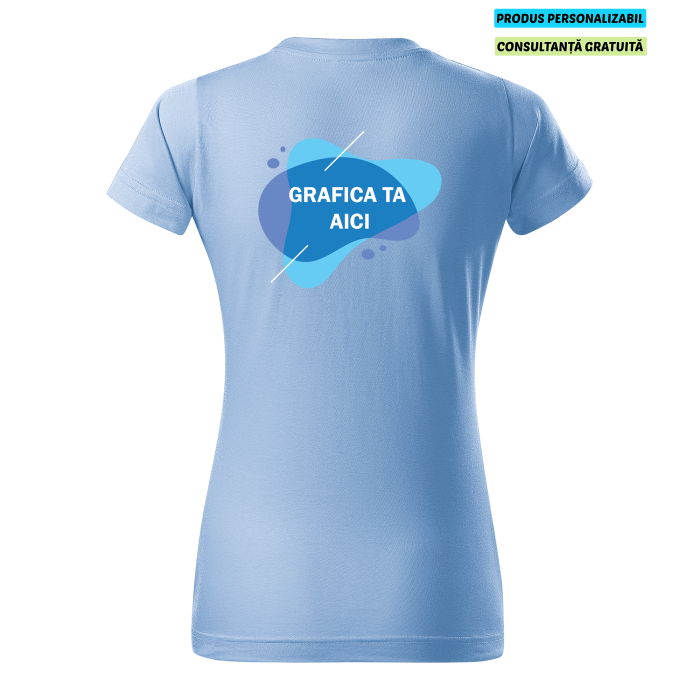Malfini Tricou Dama Bleu Personalizat