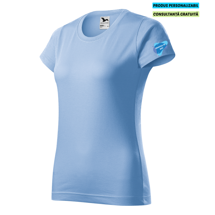 Malfini Tricou Dama Bleu Personalizat