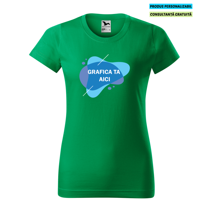 Malfini Tricou Dama Verde Personalizat