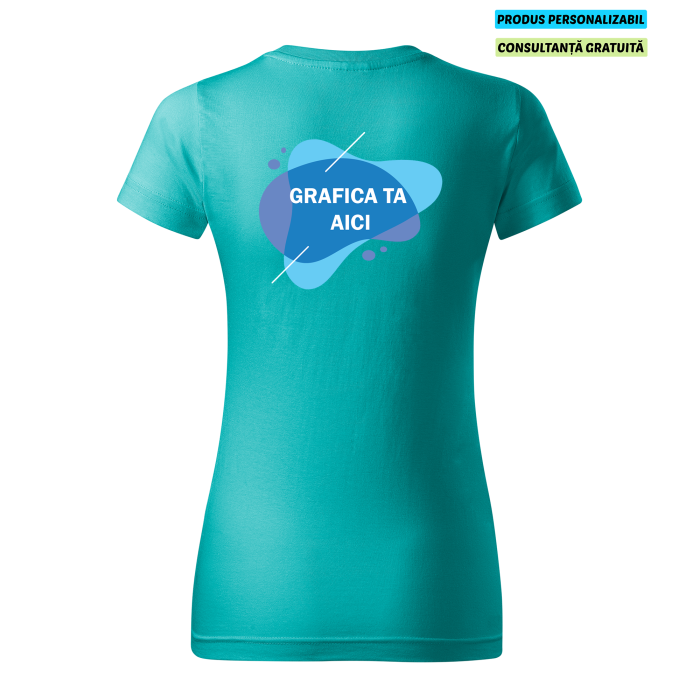 Malfini Tricou Dama Verde smarald Personalizat