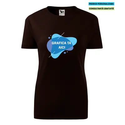 Malfini Tricou Dama Cafeniu Personalizat