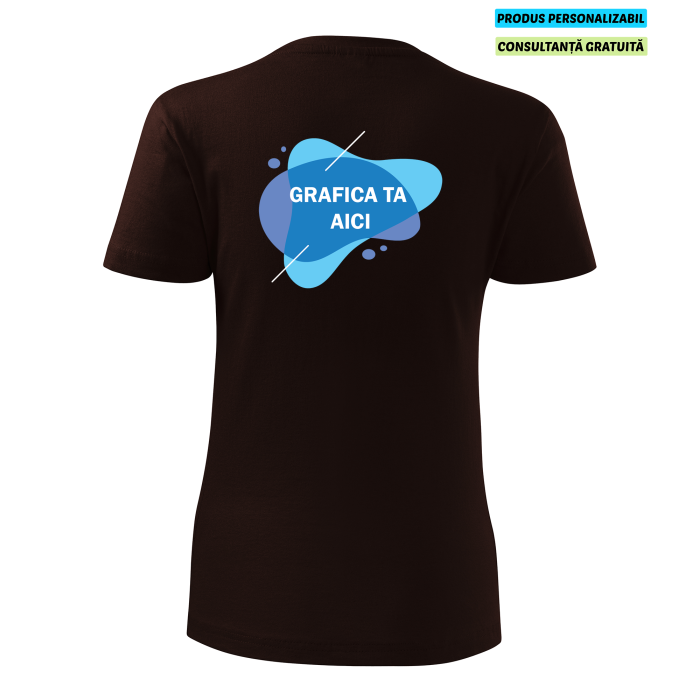 Malfini Tricou Dama Cafeniu Personalizat Malfini Tricou Dama Cafeniu Personalizat