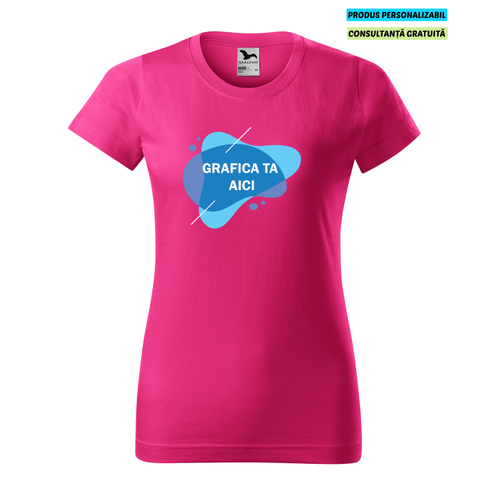 Malfini Tricou Dama Purpuriu Personalizat