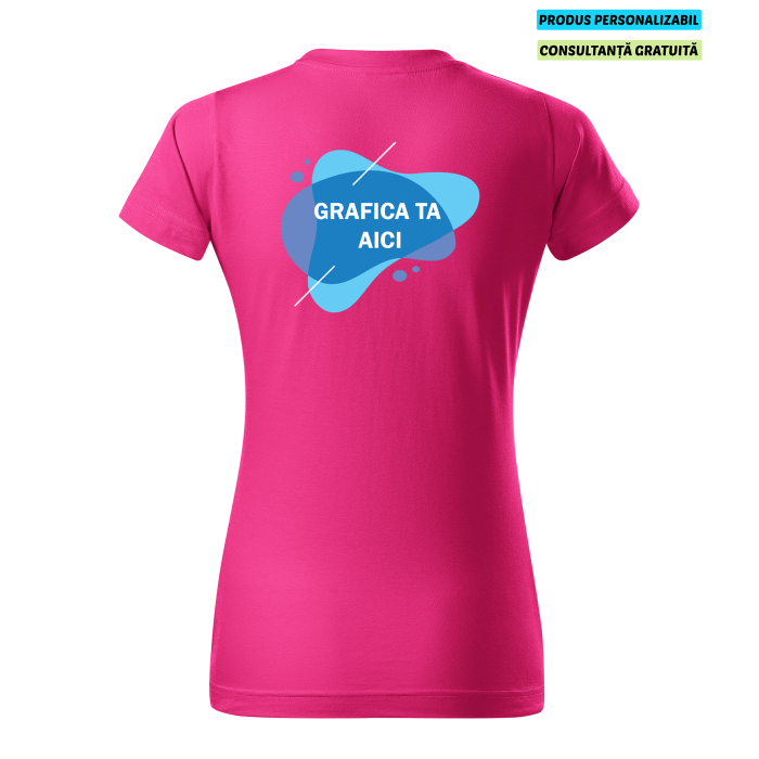 Malfini Tricou Dama Purpuriu Personalizat